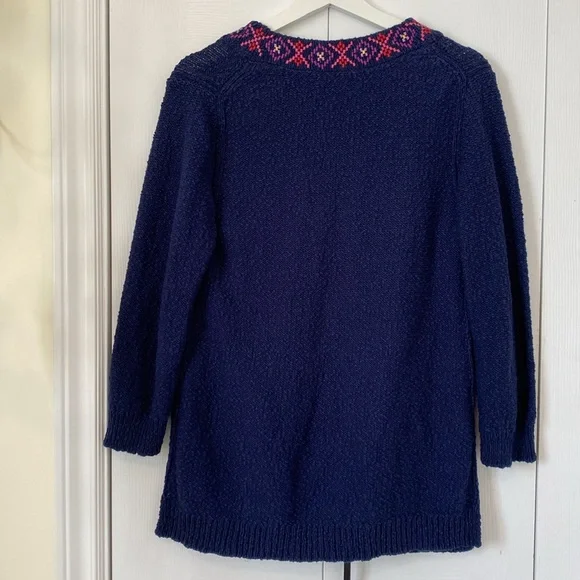 Tommy Bahama Eden Bay Tassel Tunic Beach Sweater embroidered tassel ties Size M - Picture 3 of 16